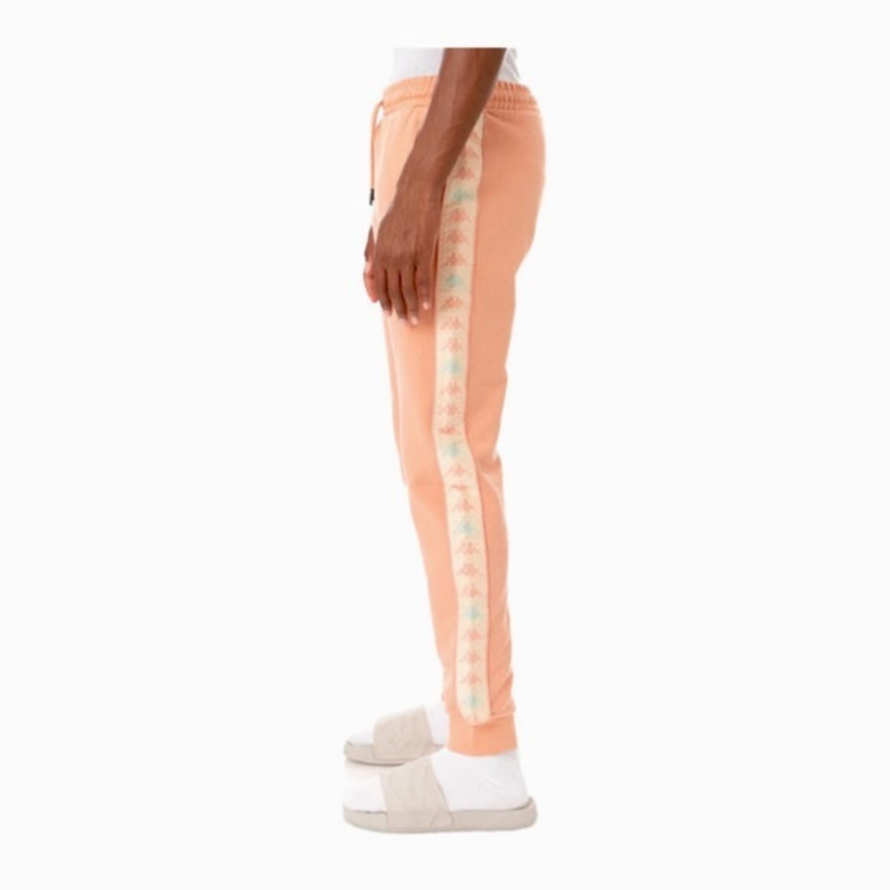 Kappa 222 Banda Iakora Coral Logo Side Striped Drawstring Sweatpants
